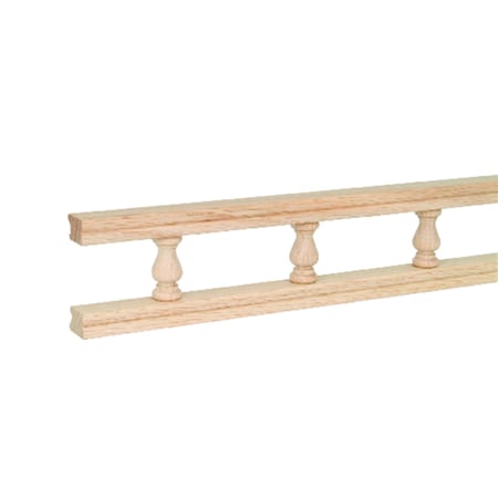 Waddell Waddell 2.3 in. H X 48 in. W X 0.8 in. L Wood Galley Rail 5504 MPL